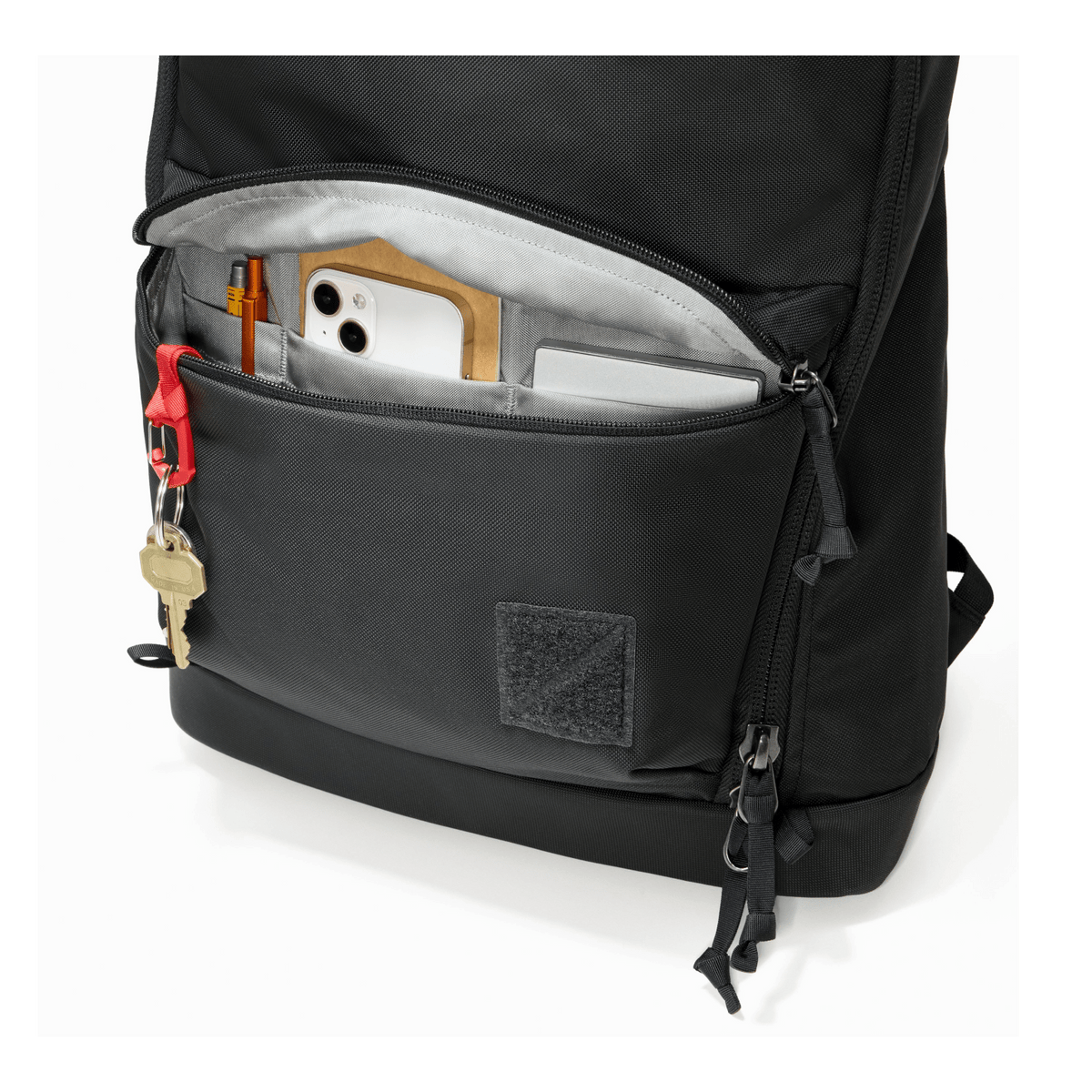 CIVIC Bookbag 22L CB22 in Solution Dyed Black - Admin Pocket Drop In