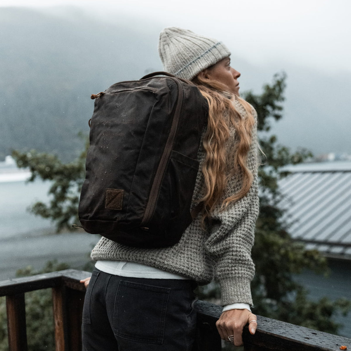 CIVIC Travel Bag 20L in Waxed Canvas - Waxed Tan - Outdoors CIVIC Travel Bag 20L in Waxed Canvas - Waxed Tan - Outdoors [13019cc-WTN
