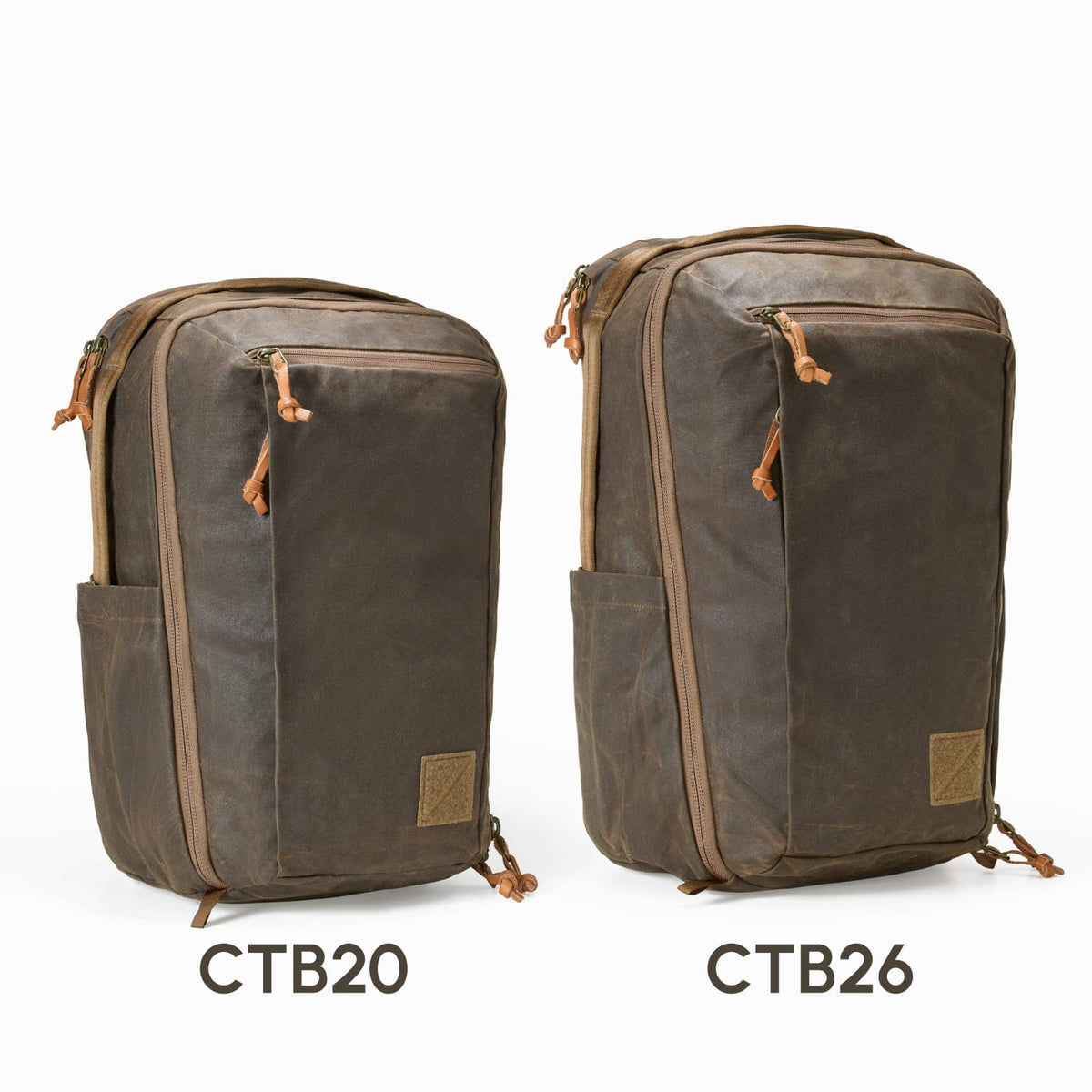 CIVIC Travel Bag 26L in Waxed Canvas - Waxed Tan - Size Guide vs CTB20 CIVIC Travel Bag 26L in Waxed Canvas - Waxed Tan - Size Guide vs CTB20 [13019cc-WTN