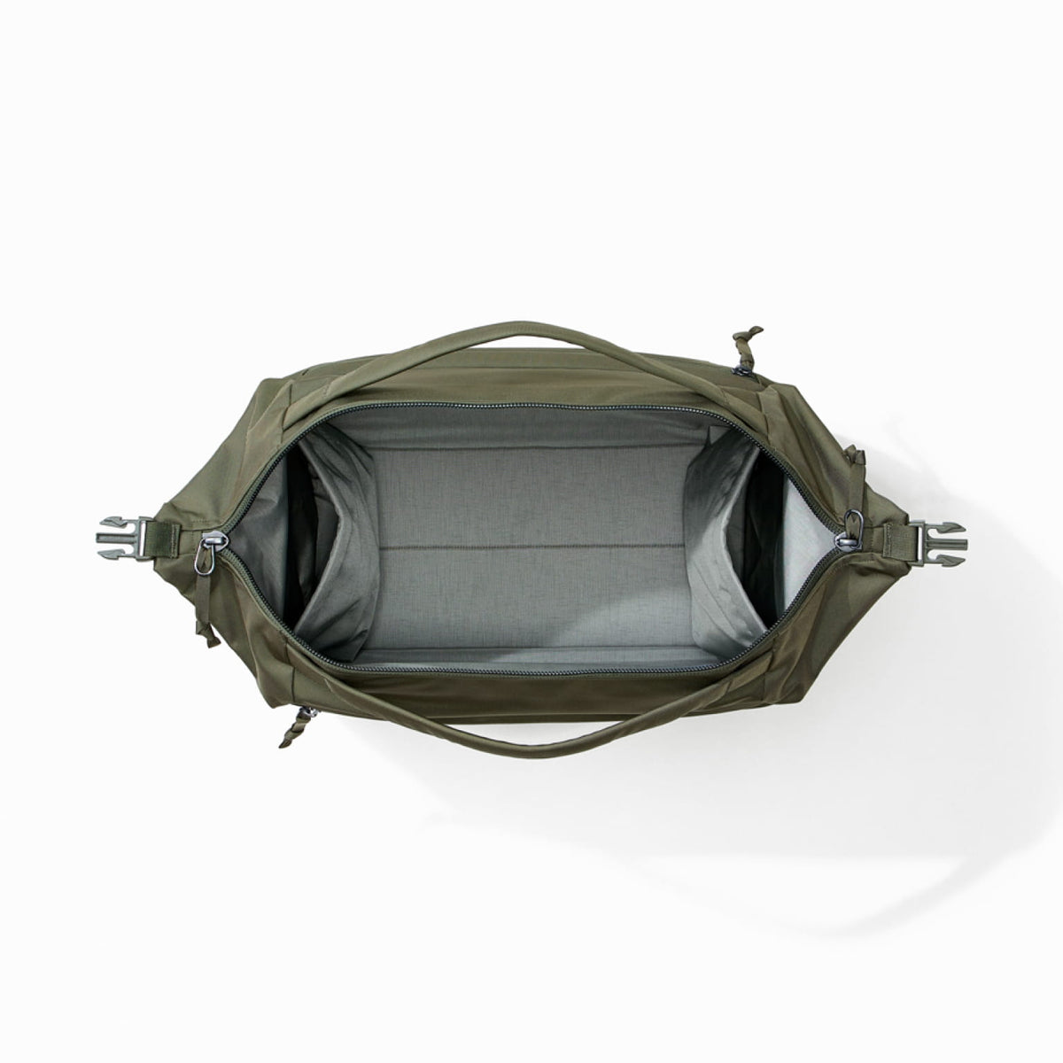 Transit Duffel 25L in OD Green - open and unpacked Transit Duffel 25L in OD Green - open and unpacked [13023d-ODG