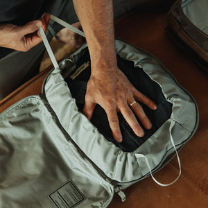 Transit Packing Cube 10L in Standard Gray - compression cinch cord
