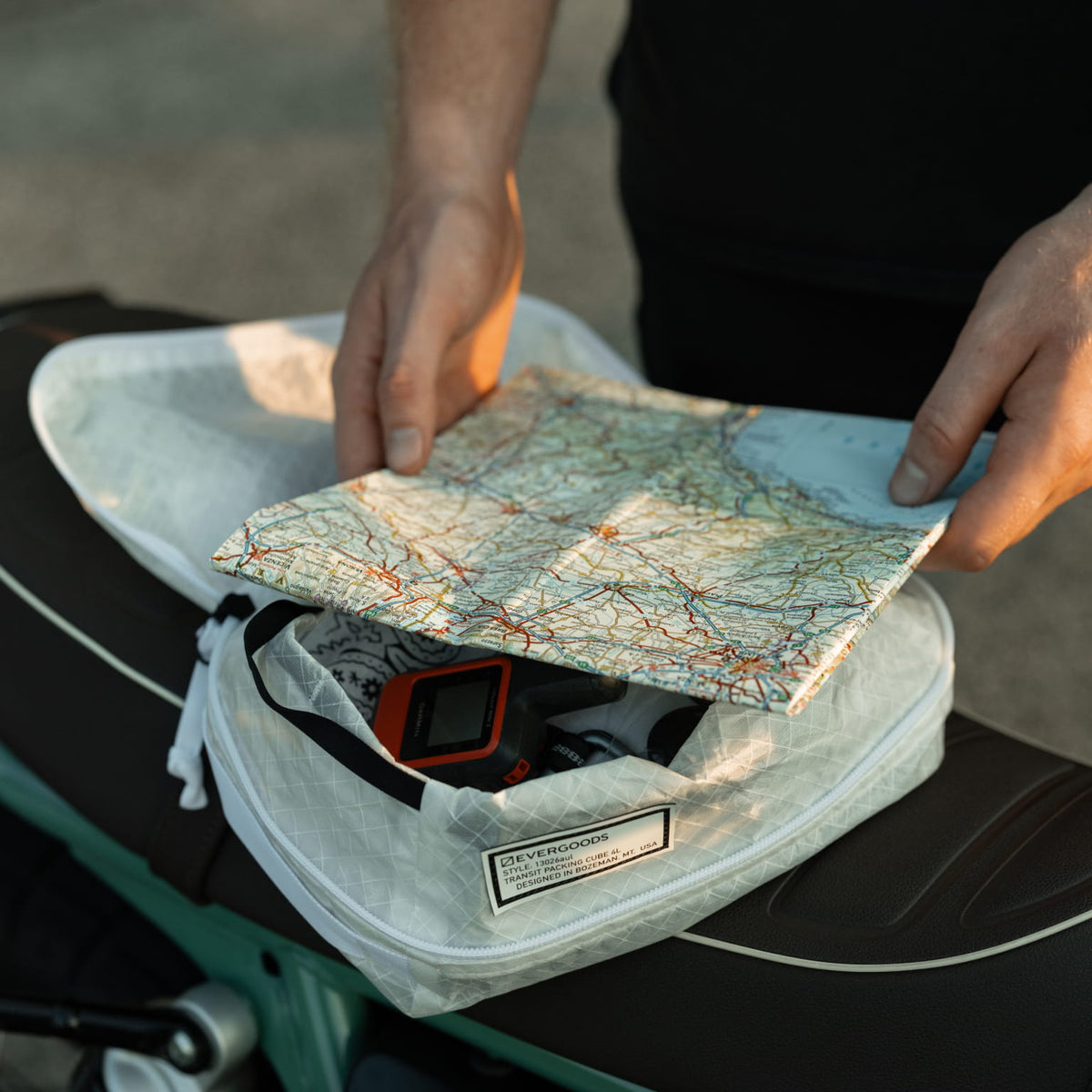 Transit Packing Cube 4L TPC4 ULTRA TX50 White Map Road Trip