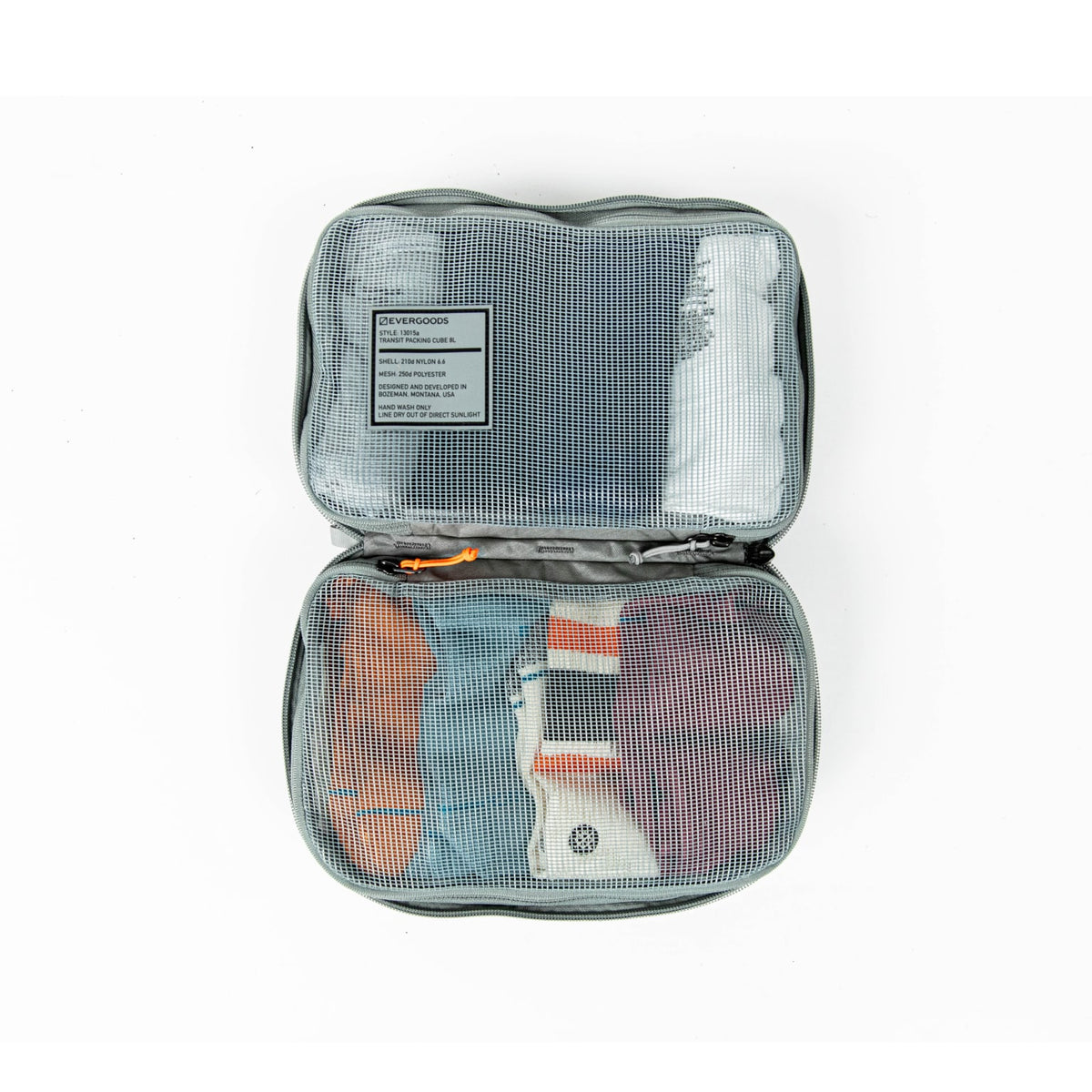 Transit Packing Cube 8L Standard Gray Open Transit Packing Cube 8L Standard Gray Open [13015a-STG