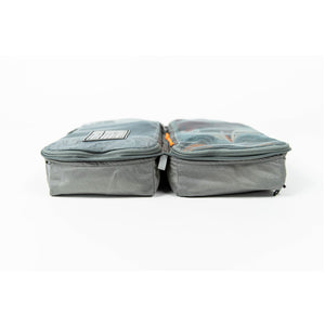 Transit Packing Cube 8L Standard Gray Side Profile Open
