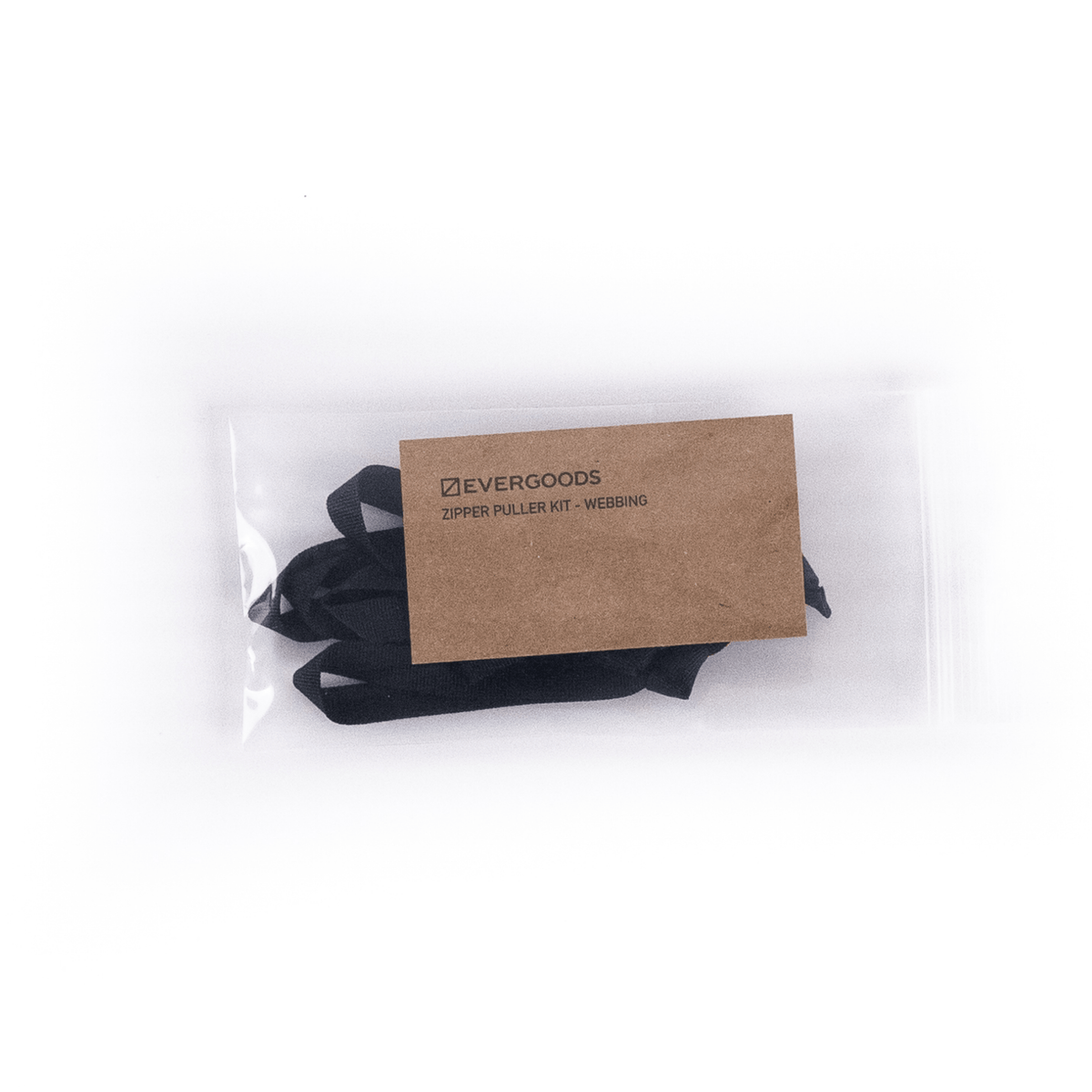 EVERGOODS Black Webbing Zipper Pullers EVERGOODS Black Webbing Zipper Pullers [19004a-BLK