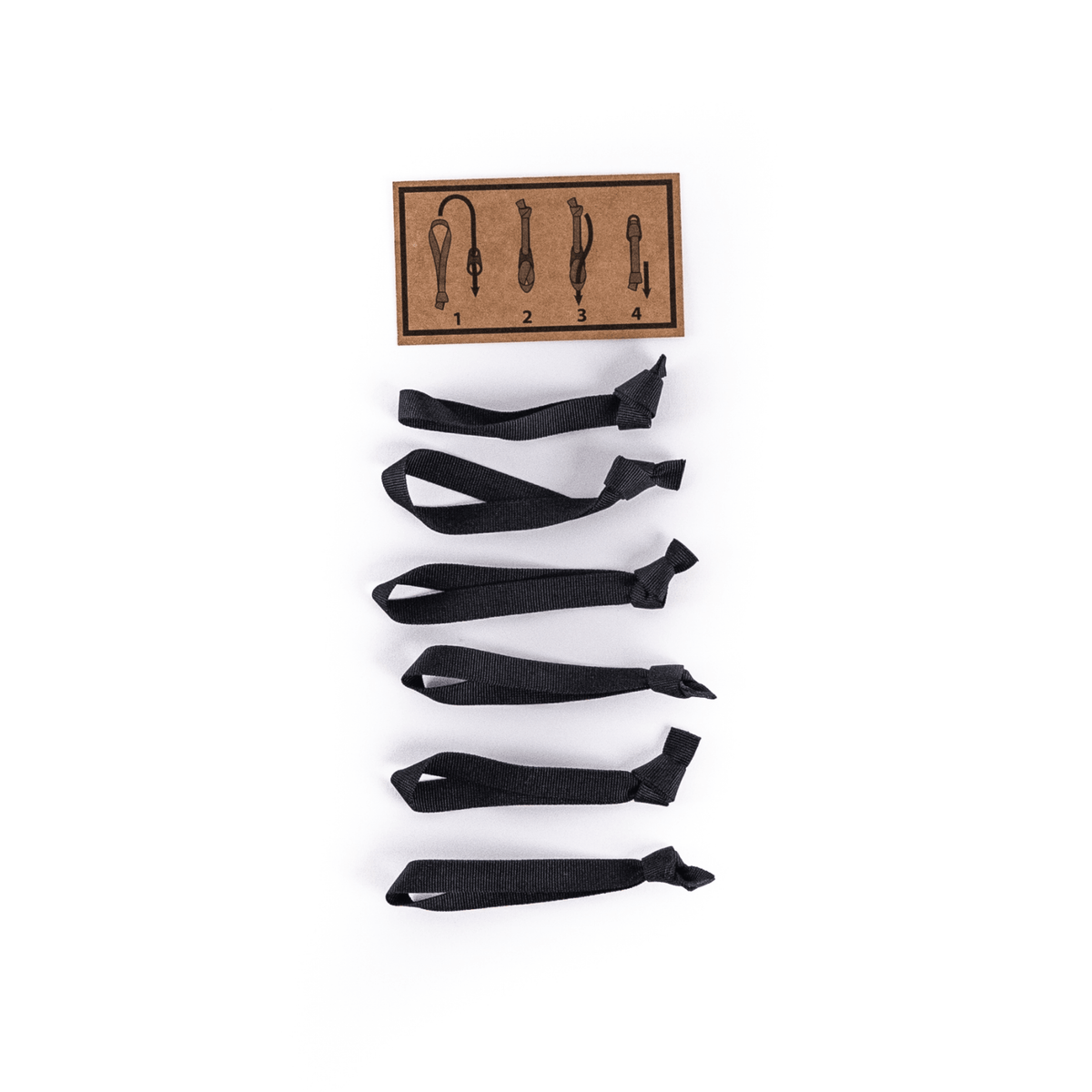 EVERGOODS Black Webbing Zipper Pullers EVERGOODS Black Webbing Zipper Pullers [19004a-BLK
