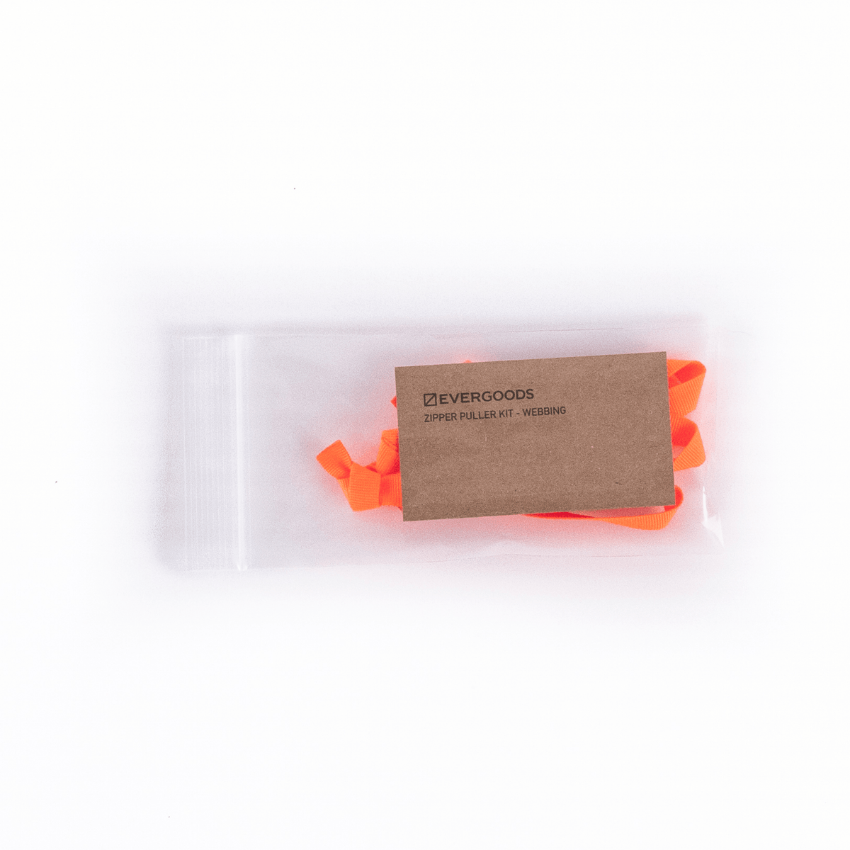 EVERGOODS Hot Orange Webbing Zipper Pullers EVERGOODS Hot Orange Webbing Zipper Pullers [19004a-HTO