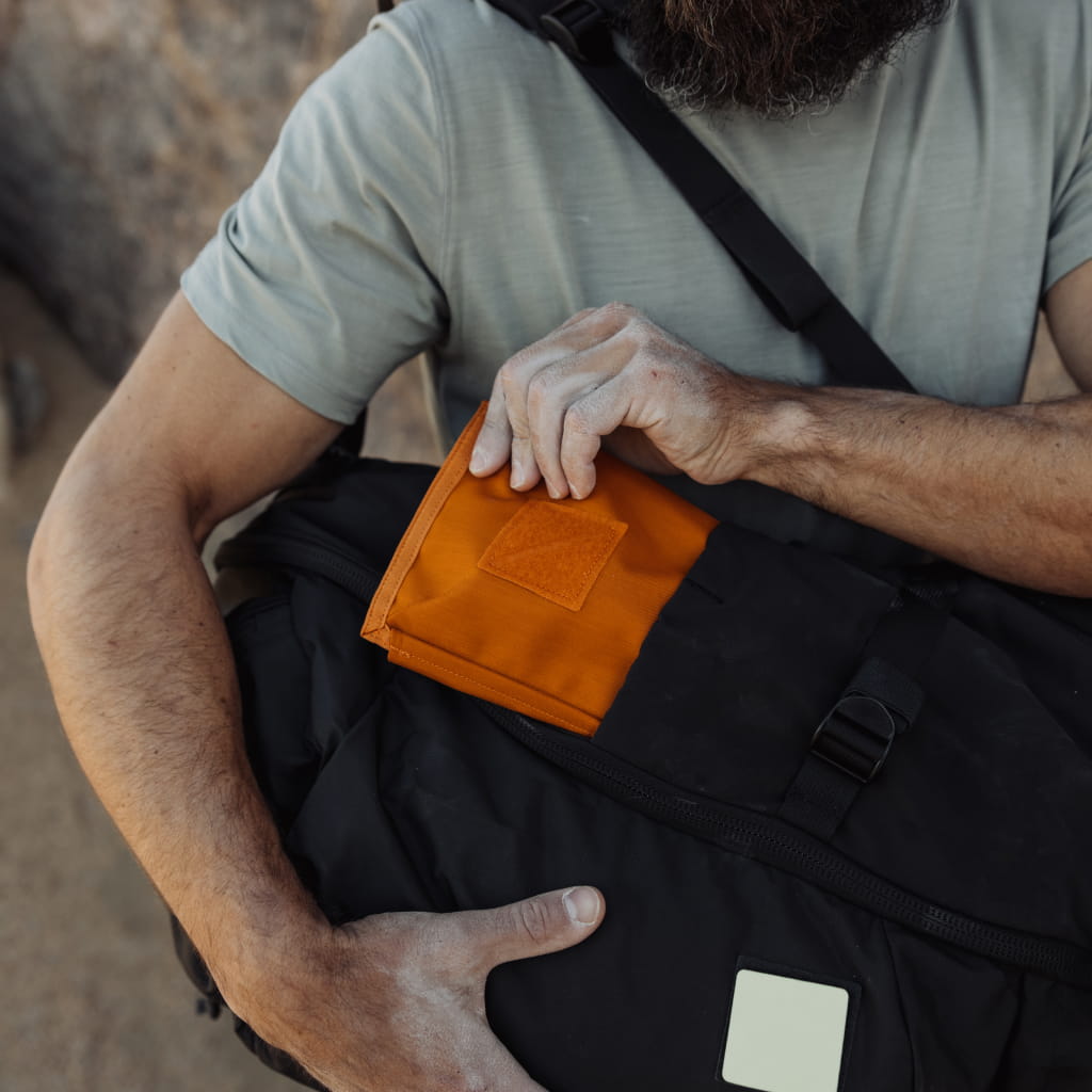 CIVIC Access Pouch 1L in Burnt Orange fits in side pocket [13009a-BRO]
