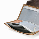 CIVIC Access Pouch 1L Waxed Canvas Unzipped