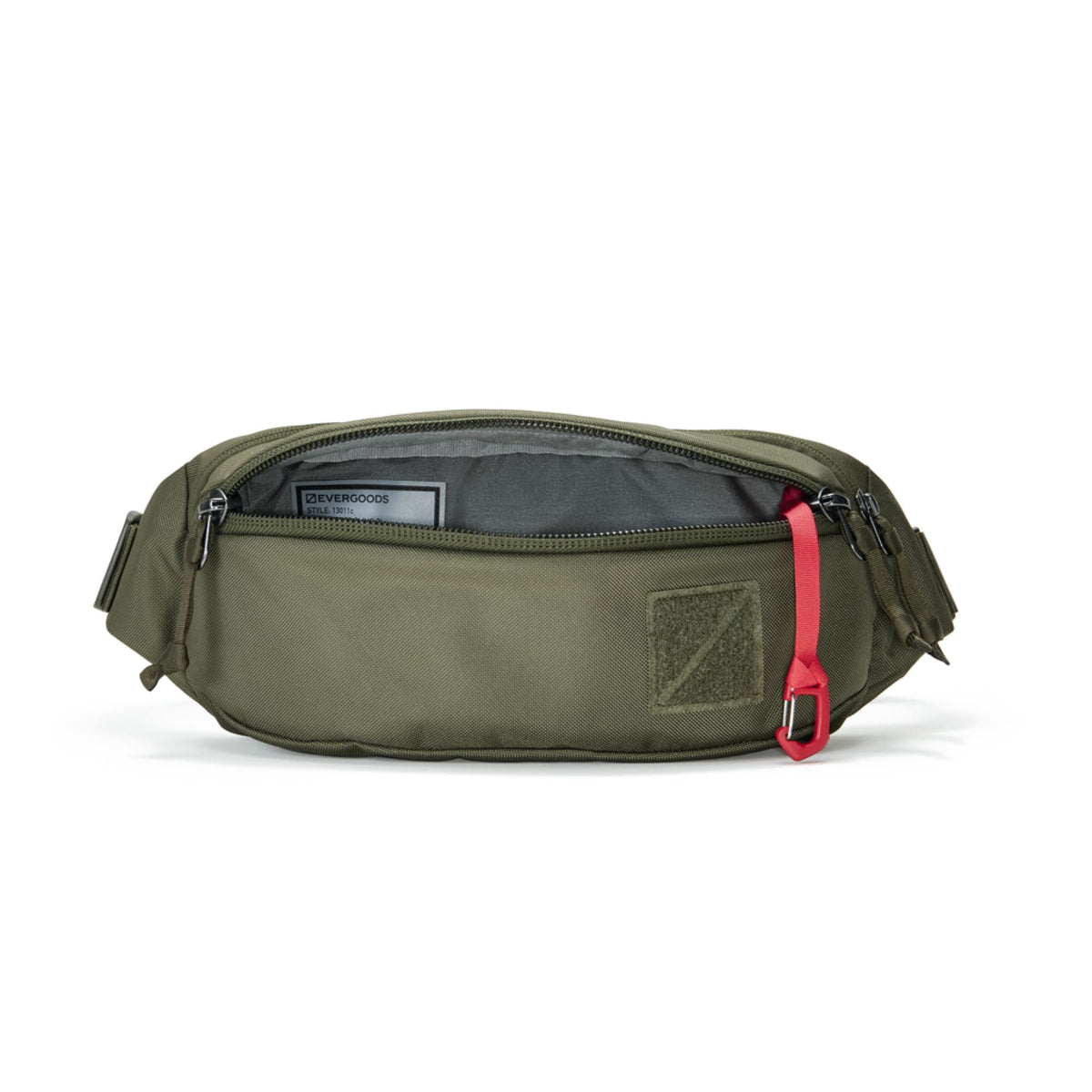 CIVIC Access Sling 2L - CAS2 in OD Green - front wide opening pocket with key leash [13011c-ODG]