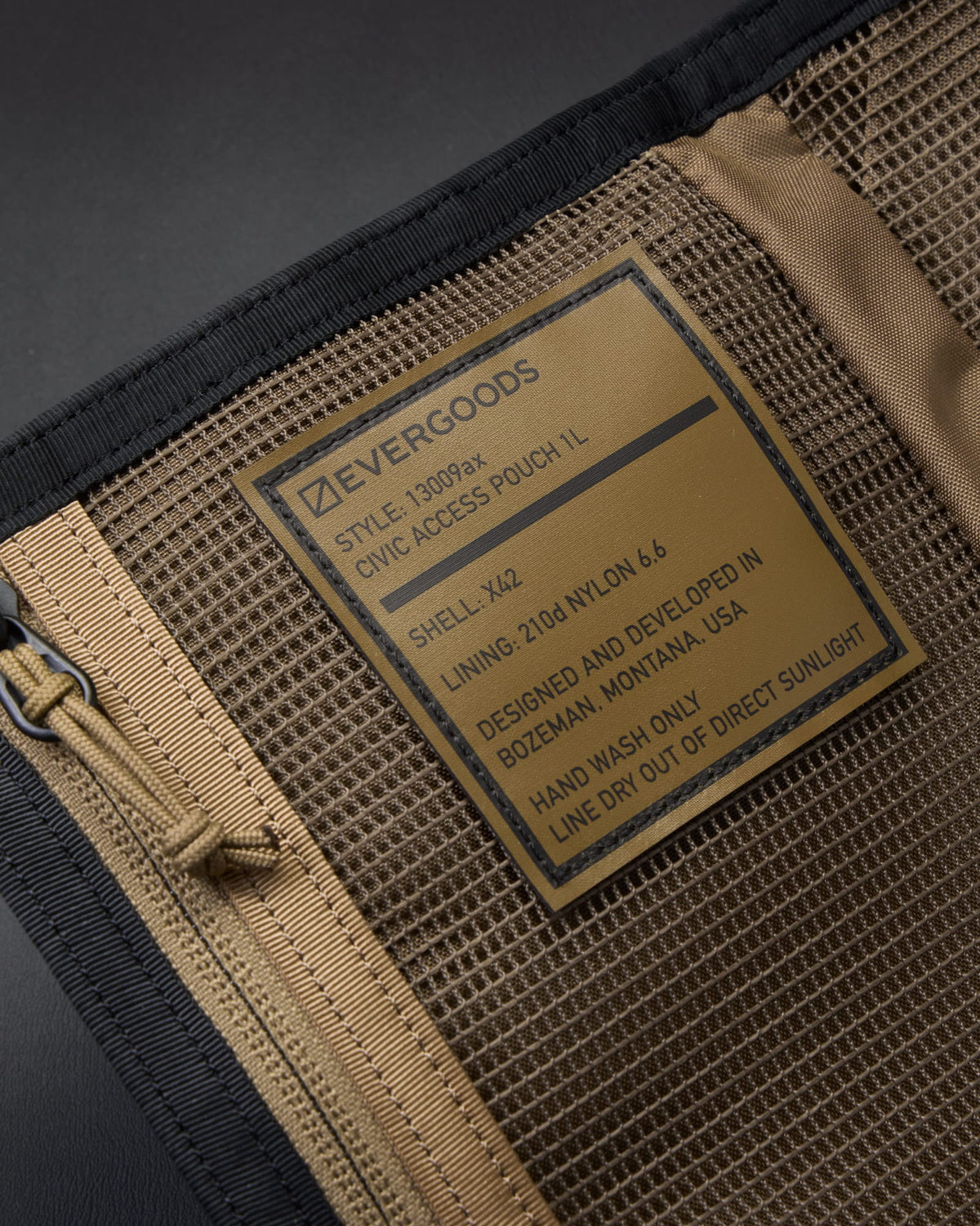 CIVIC Access Pouch 1L X-Pac Coyote Brown Interior