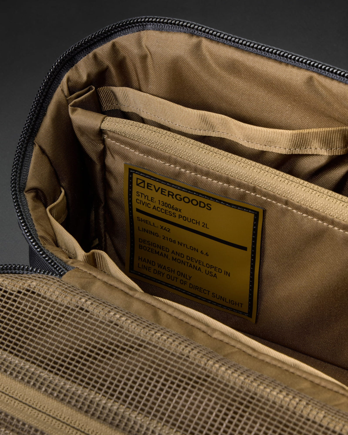 CIVIC Access Pouch 2L X-Pac Coyote Brown Interior