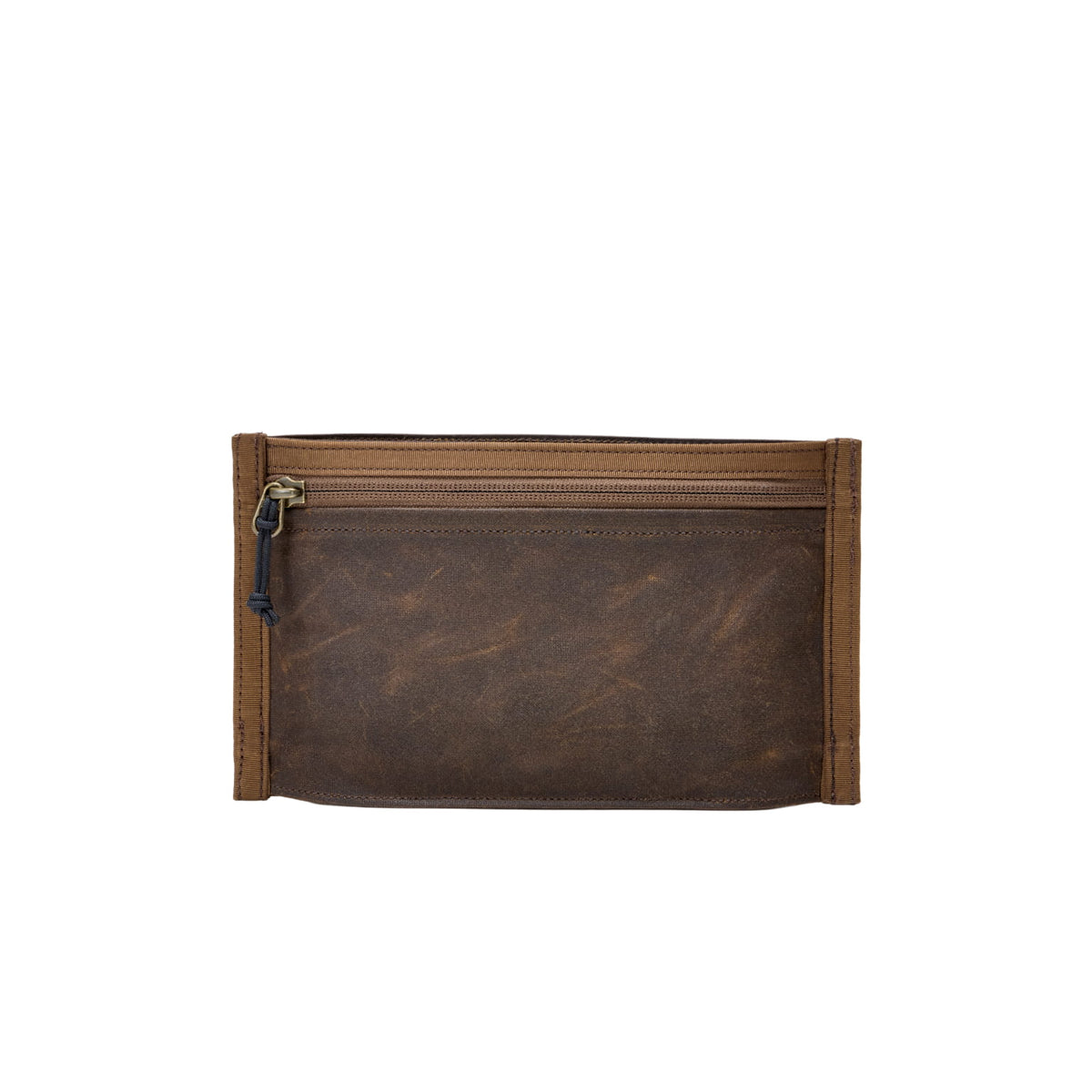 CIVIC Flat Pouch - Waxed Canvas Tan Back