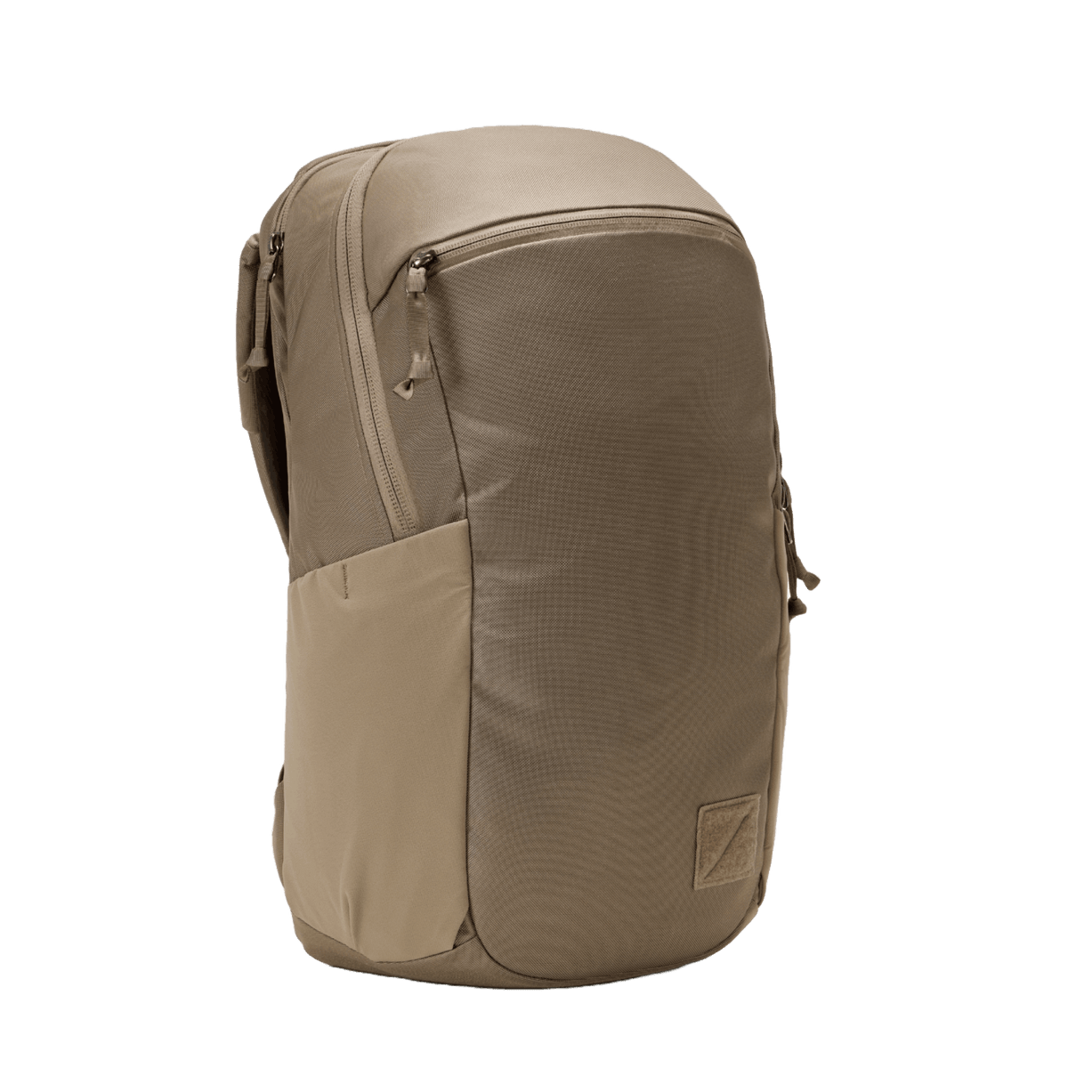 CIVIC Half Zip 22L in Fossil Brown - front profile [13003d-FBN]