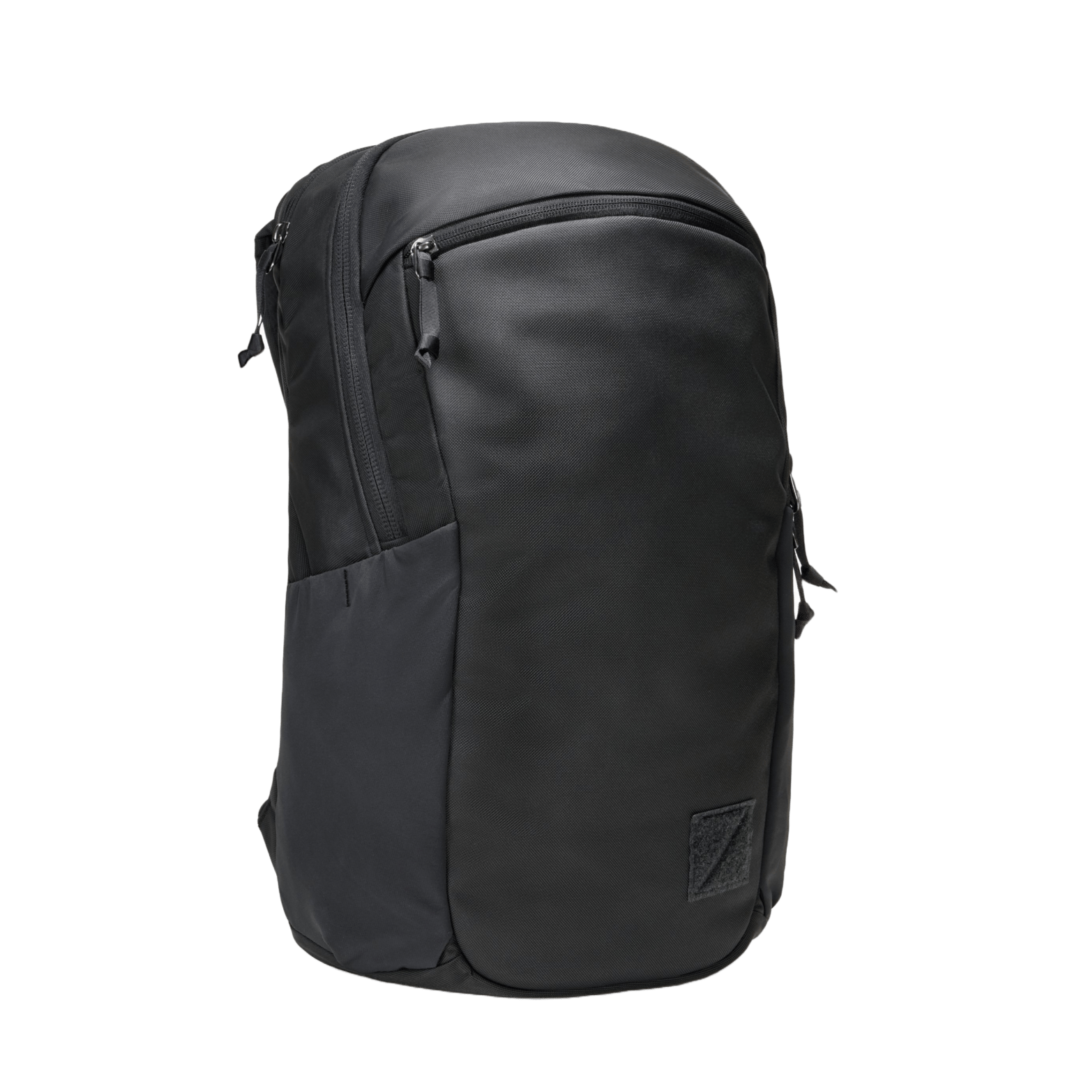 CIVIC Half Zip 22l in Solution Dyed Black - Front [13003d-SBK]