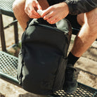 CIVIC Half Zip 26l in Solution Dyed Black - external lid pocket CIVIC Half Zip 26l in Solution Dyed Black - external lid pocket [13005d-SBK