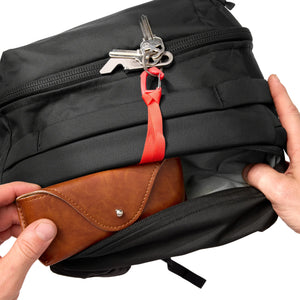 CIVIC Panel Loader CPL 16L Black top pocket with red keychain leash [13016c-SBK]