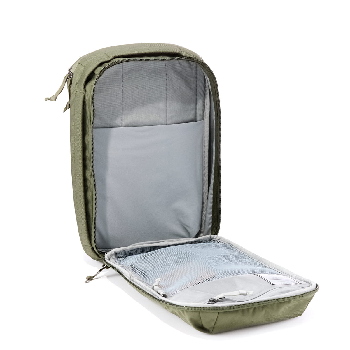 CIVIC Panel Loader 16L CPL16 in OD Green - panel loading to showcase standard gray internal lining [13016c-ODG]