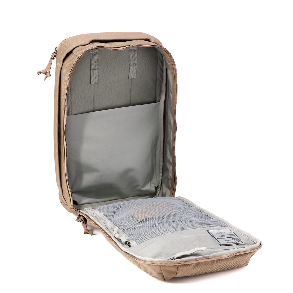 CIVIC Panel Loader 24L in Fossil Brown - clamshell opening [13001c-FBN]