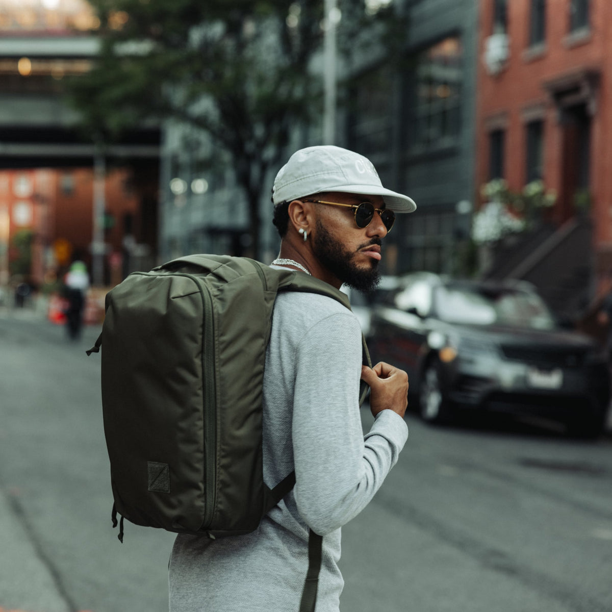 CIVIC Panel Loader 24L CPL24 in OD Green - walking in Brooklyn NY  [13001c-ODG]