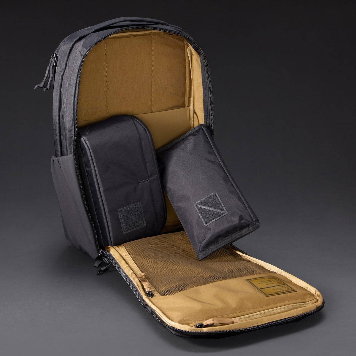 CIVIC Travel Bag 20L - CTB20 - Black and Coyote Brown X-Pac - Panel Loading Design [13019cx-BXC]