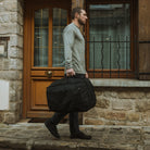 CIVIC Travel Bag 35L in solution dyed black walking with side handle CIVIC Travel Bag 35L in solution dyed black walking with side handle [13007c-SBK