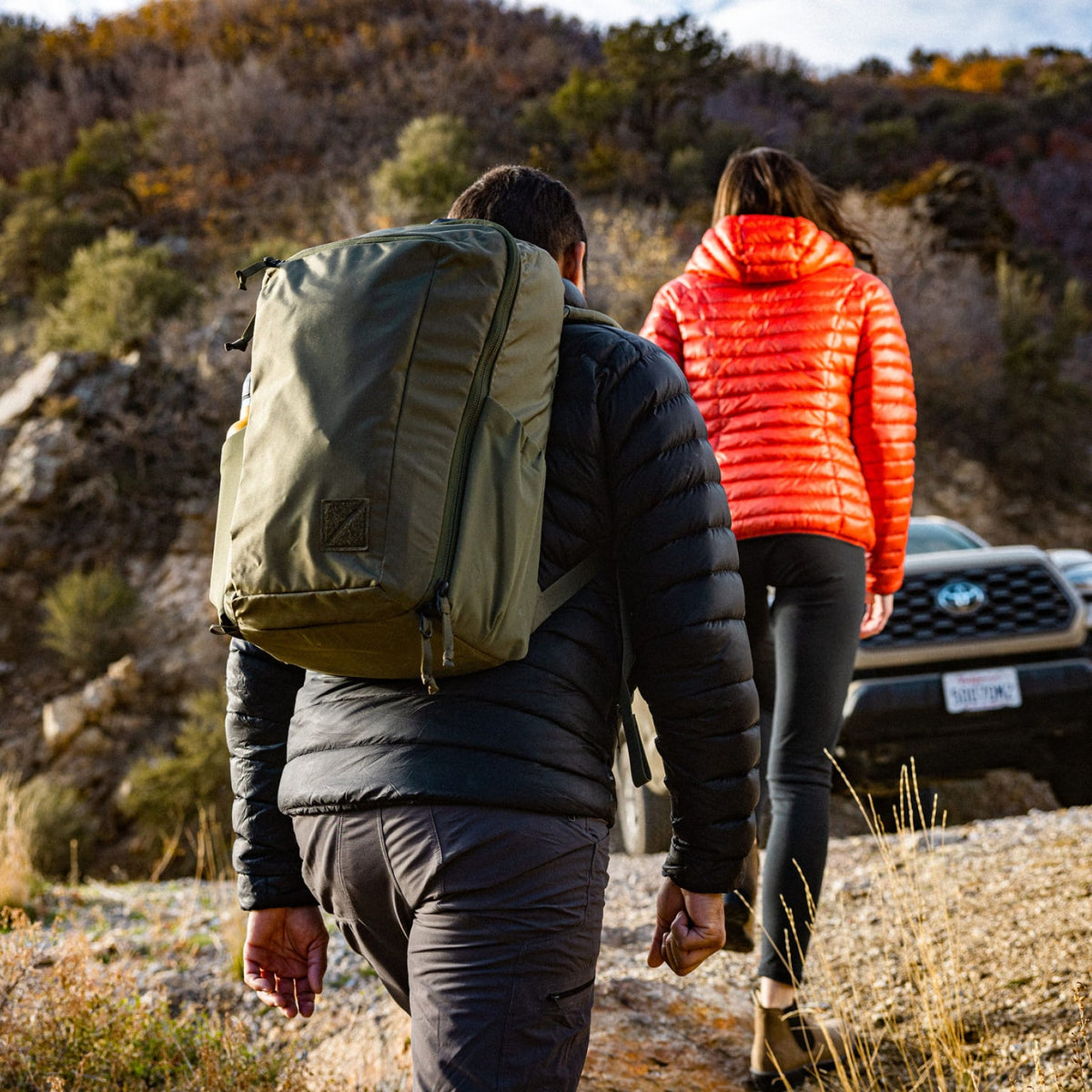 CIVIC Travel Bag 26L in OD Green - hiking on road trip [13012c-ODG]