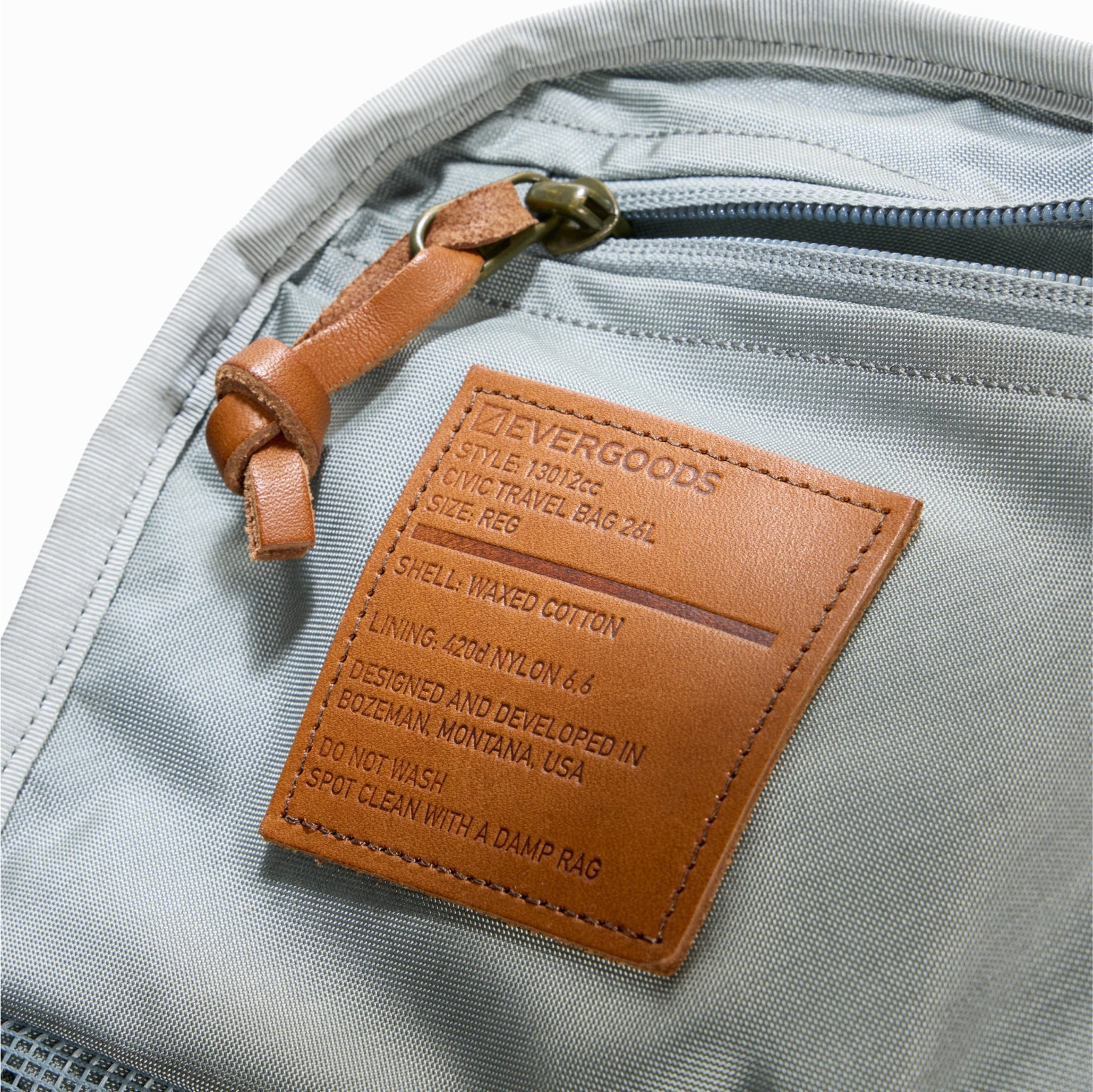 CIVIC Travel Bag 26L in Waxed Canvas - Waxed Tan - Style Label [13012cc-WTN]