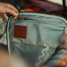 CIVIC Travel Bag 26L in Waxed Canvas - Waxed Tan - internal opaque pocket CIVIC Travel Bag 26L in Waxed Canvas - Waxed Tan - internal opaque pocket [13012cc-WTN