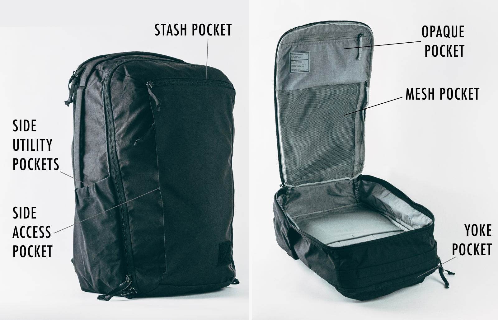 ELEMENT Flat Pouch fits in CIVIC Travel Bag