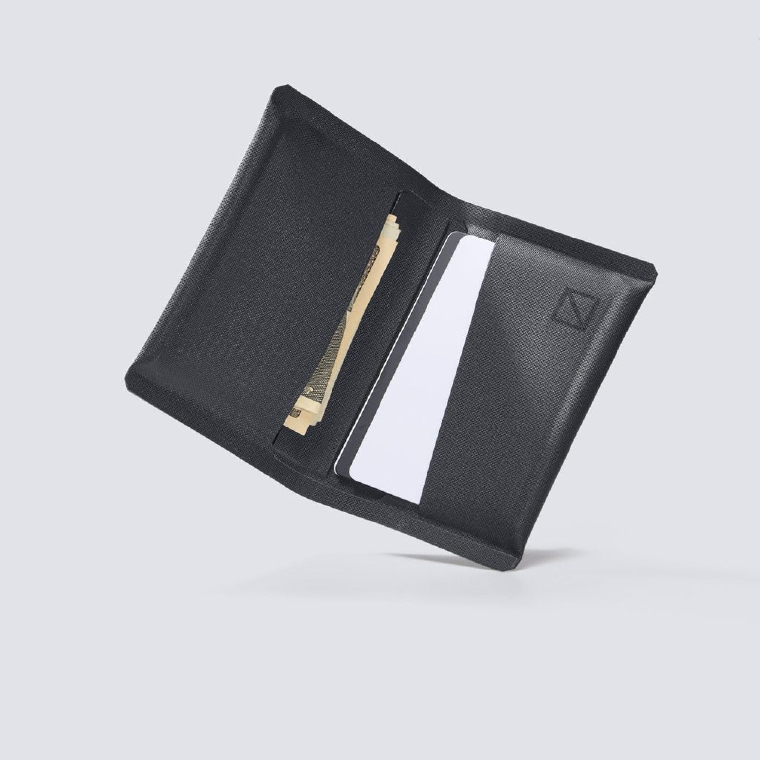 ELEMENT Card Wallet - Solution Dyed Black - Front