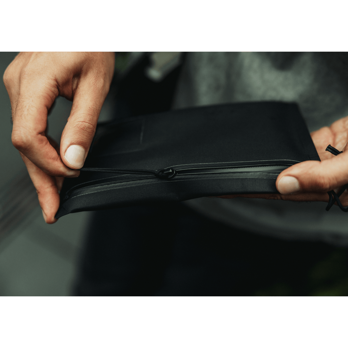 ELEMENT Flat Pouch - EFP - Small - Solution Dyed Black - Gas Impermeable Zipper 