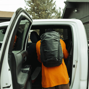 MOUNTAIN Panel Loader 22L - Solution Dyed Black - loadout at truck