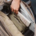 Transit Duffel 25L in Fossil Brown - packed pockets Transit Duffel 25L in Fossil Brown - packed pockets [13023d-FBN