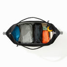 Transit Duffel 35L in Solution Dyed Black - open and packed Transit Duffel 35L in Solution Dyed Black - open and packed [13014d-SBK
