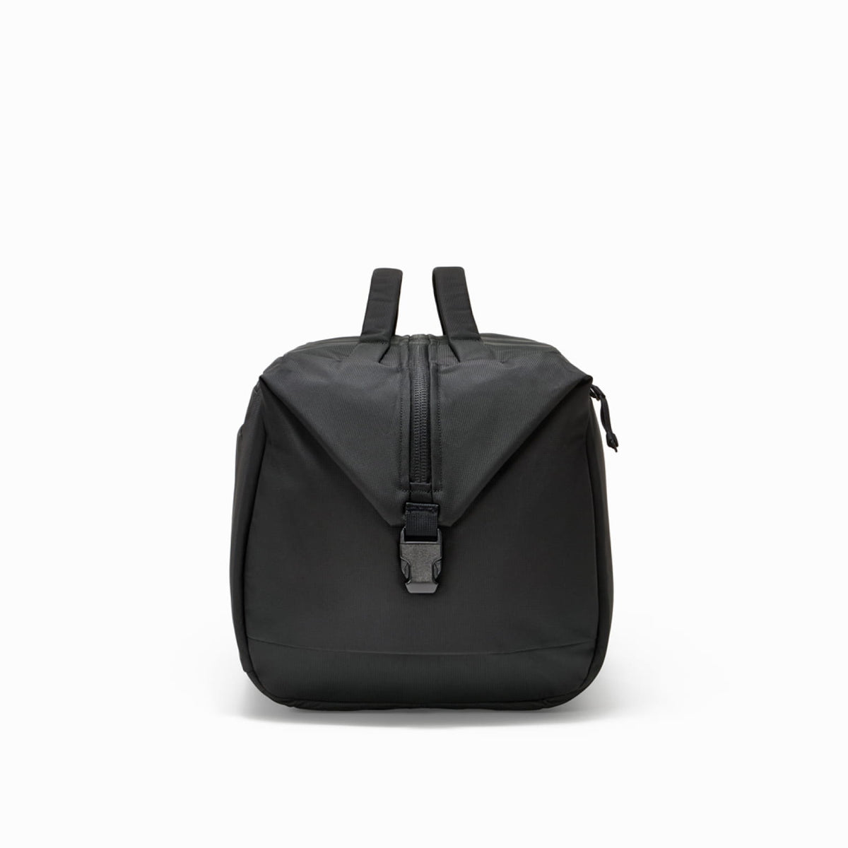 Transit Duffel 35L in Solution Dyed Black - end handles and buckle [13014d-SBK]