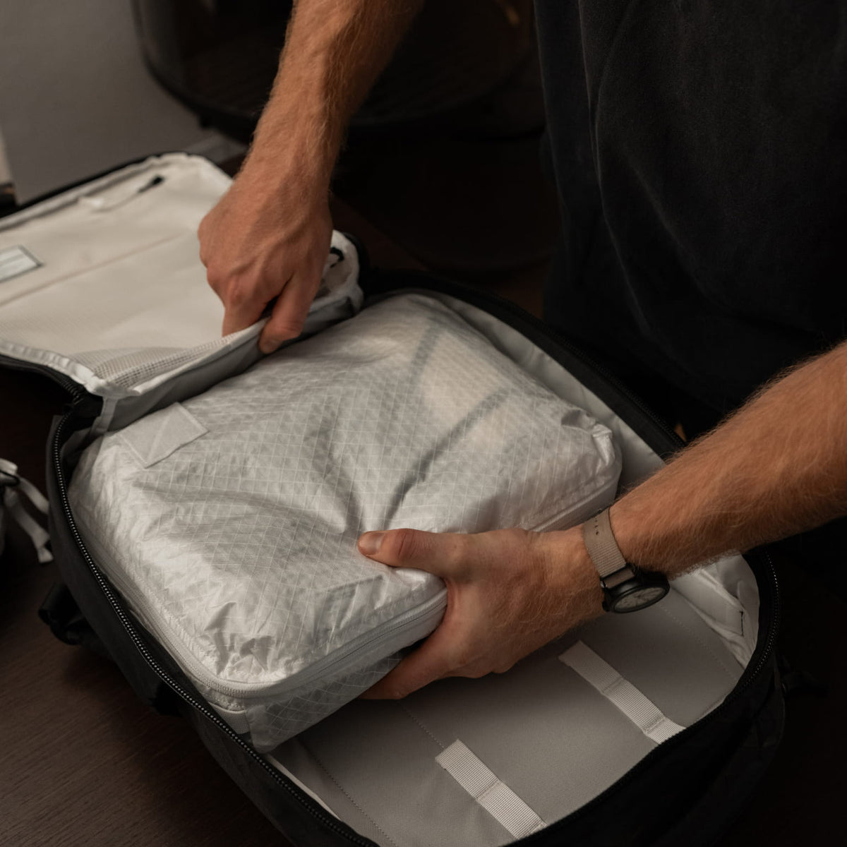 Transit Packing Cube 10L - ULTRA TX50 White packed into CTB