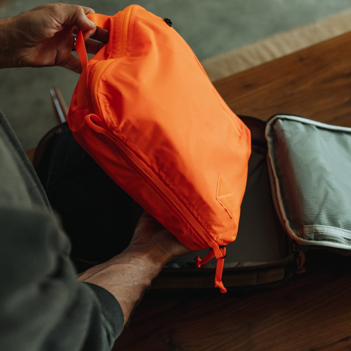 Transit Packing Cube 10L in Hot Orange - packed into CTB26 [13021a-HTO]