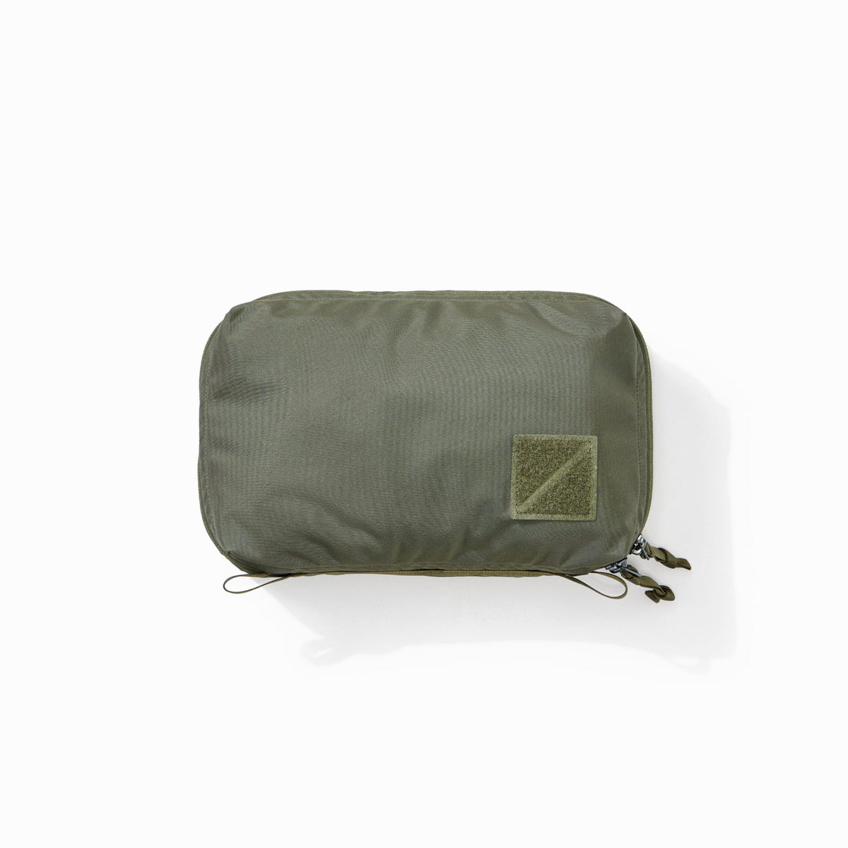 Transit Packing Cube 4L in OD Green - overhead and packed [13026a-ODG]