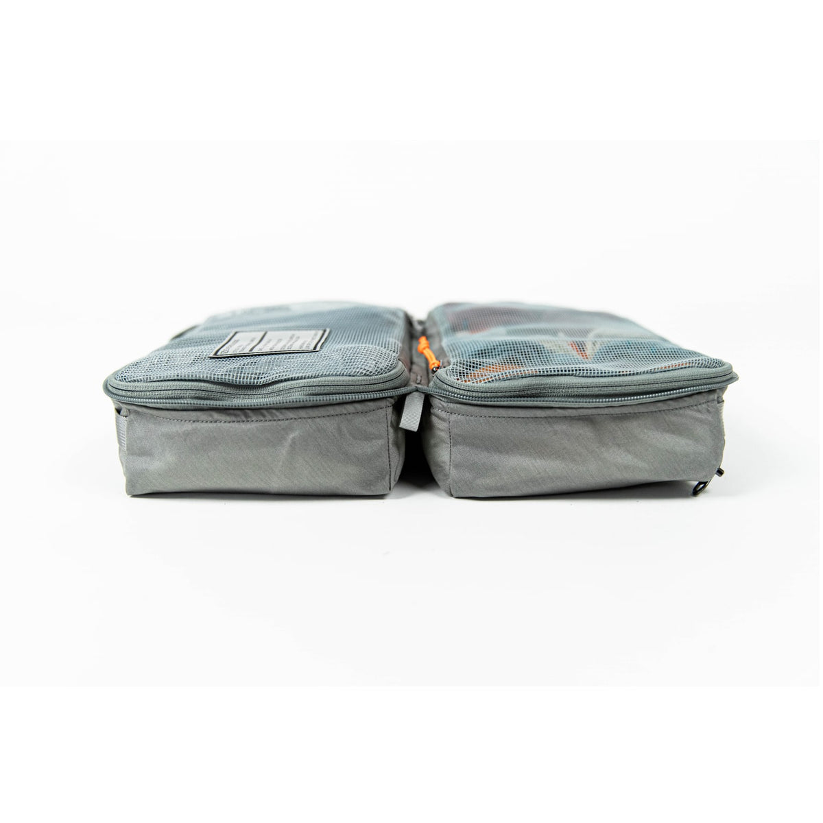 Transit Packing Cube 8L Standard Gray Side Profile Open [13015a-STG]