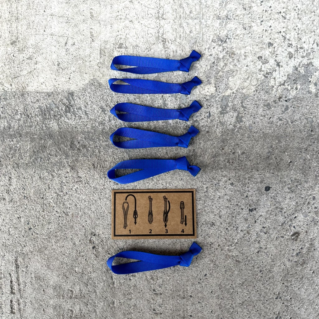 Zipper Puller Kit Signal Blue - Webbing