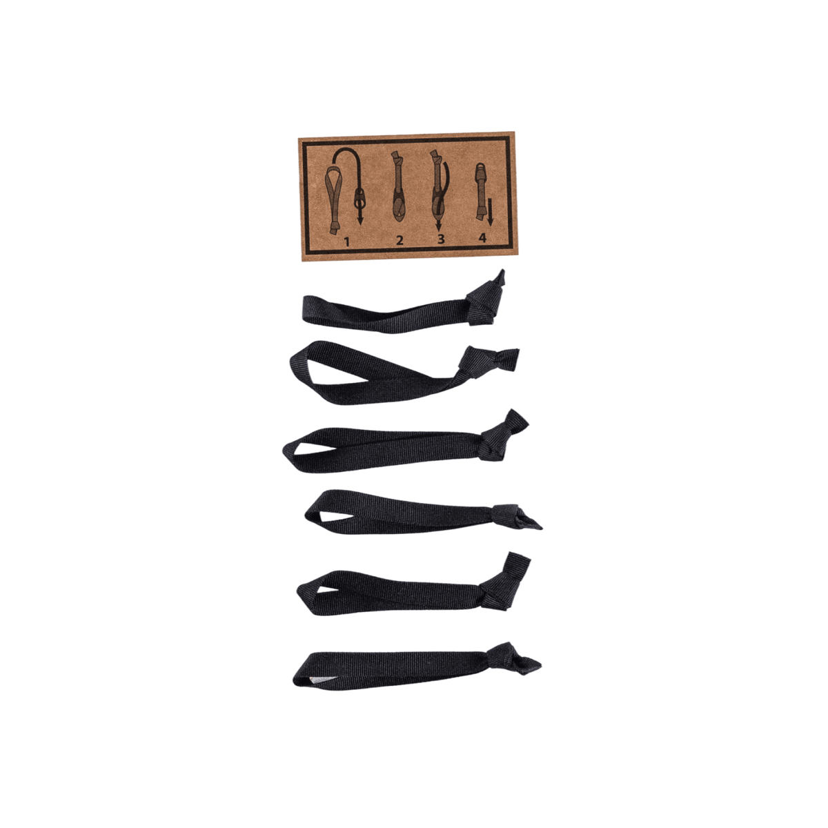 EVERGOODS Black Webbing Zipper Pullers [19004a-BLK]