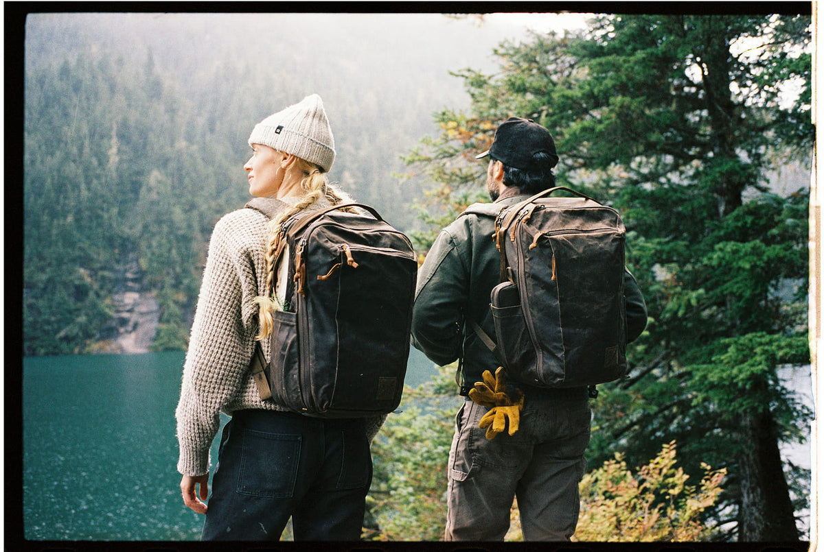 Alaska Wild Blueberries Waxed Canvas CIVIC Travel Bags