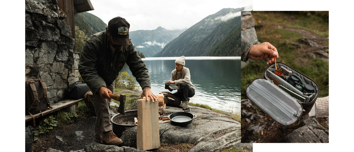 The Waxed Canvas Collection EVERGOODS Fire by Lake